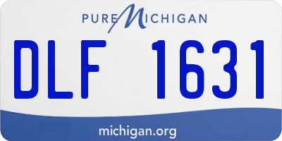 MI license plate DLF1631