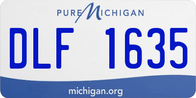 MI license plate DLF1635