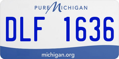 MI license plate DLF1636