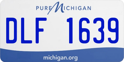 MI license plate DLF1639