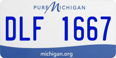 MI license plate DLF1667