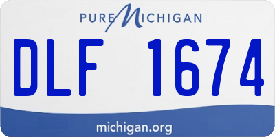 MI license plate DLF1674