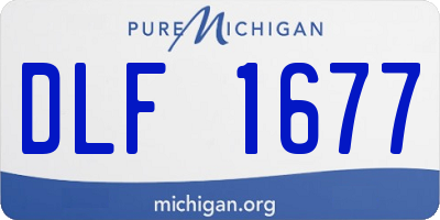 MI license plate DLF1677