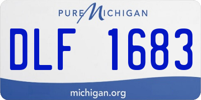 MI license plate DLF1683