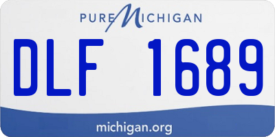 MI license plate DLF1689