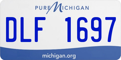 MI license plate DLF1697