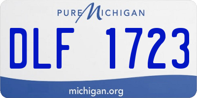 MI license plate DLF1723