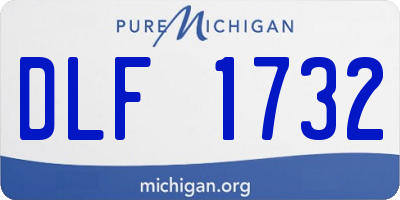 MI license plate DLF1732