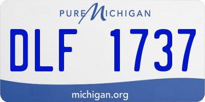 MI license plate DLF1737
