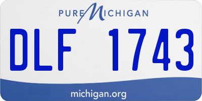 MI license plate DLF1743