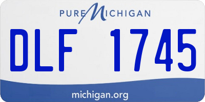 MI license plate DLF1745