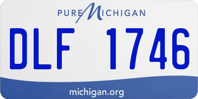 MI license plate DLF1746