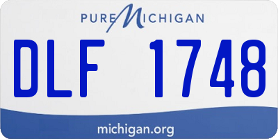 MI license plate DLF1748