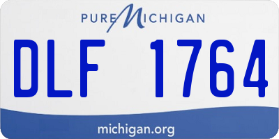 MI license plate DLF1764