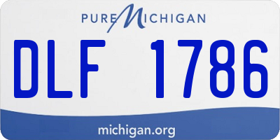 MI license plate DLF1786