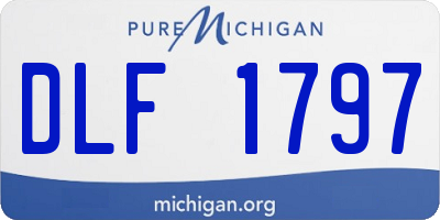 MI license plate DLF1797