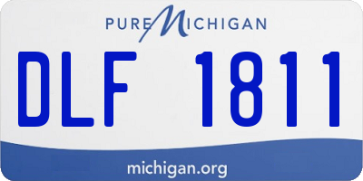 MI license plate DLF1811