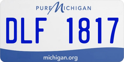 MI license plate DLF1817