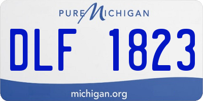 MI license plate DLF1823
