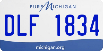 MI license plate DLF1834