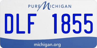 MI license plate DLF1855