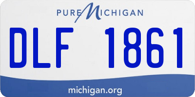 MI license plate DLF1861