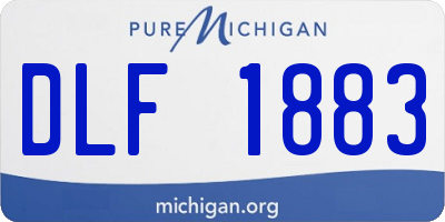 MI license plate DLF1883