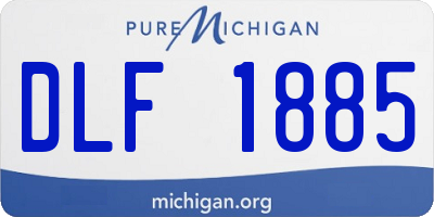 MI license plate DLF1885