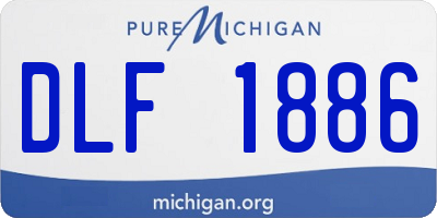 MI license plate DLF1886