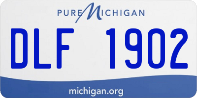 MI license plate DLF1902