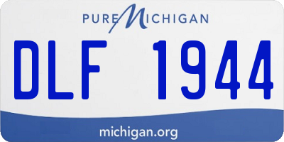 MI license plate DLF1944