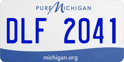 MI license plate DLF2041