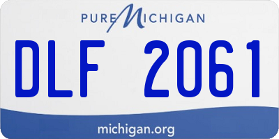 MI license plate DLF2061