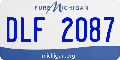 MI license plate DLF2087