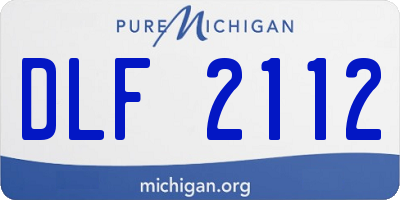 MI license plate DLF2112