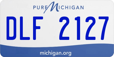 MI license plate DLF2127