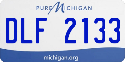 MI license plate DLF2133