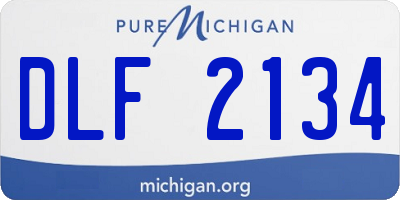 MI license plate DLF2134