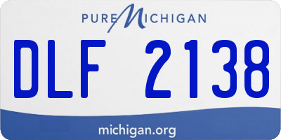 MI license plate DLF2138