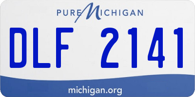MI license plate DLF2141