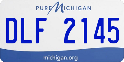 MI license plate DLF2145