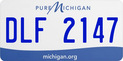 MI license plate DLF2147