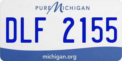 MI license plate DLF2155