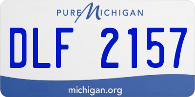 MI license plate DLF2157