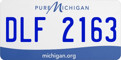 MI license plate DLF2163