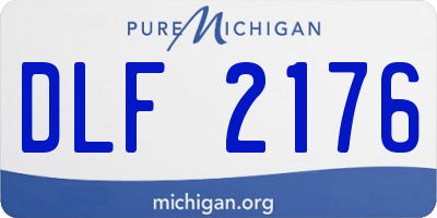 MI license plate DLF2176