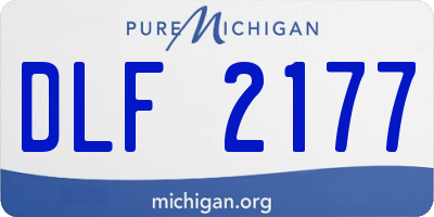 MI license plate DLF2177