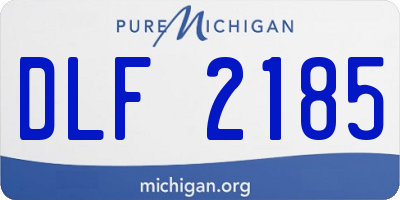 MI license plate DLF2185