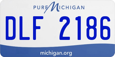 MI license plate DLF2186