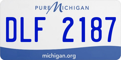 MI license plate DLF2187